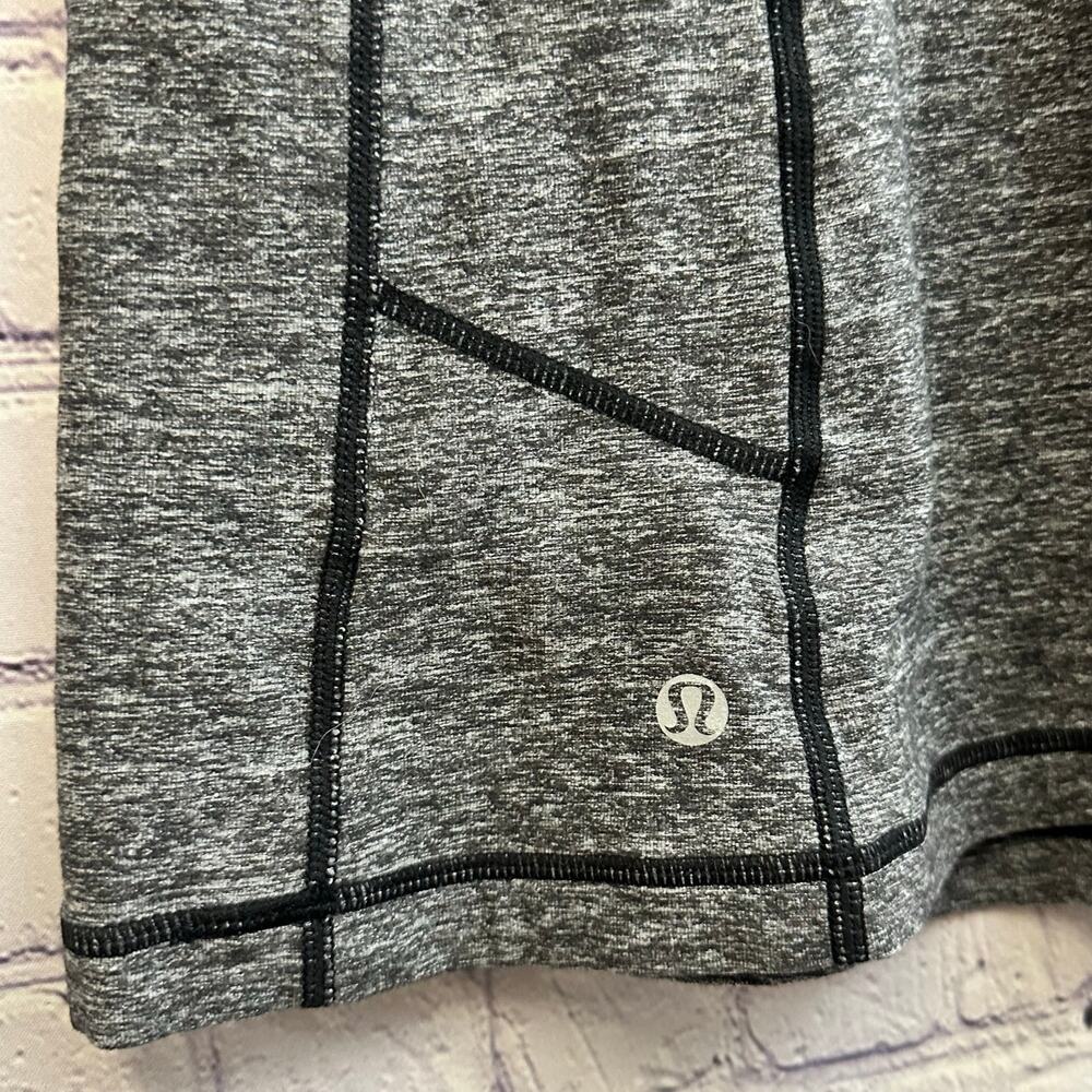 Lululemon Run Full Tilt Short Sleeve Shirt Heathered Black Women's 8 Athletic - Picture 7 of 8